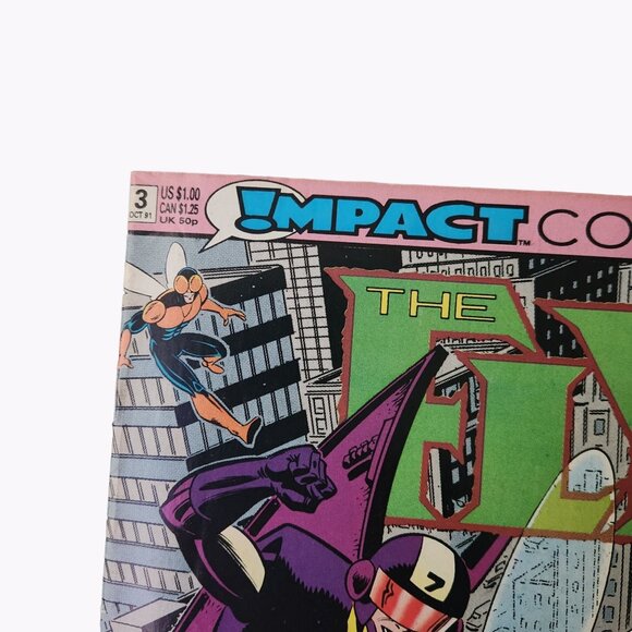 Impact Comics The Fly #3 1991 Comic Book Collector Bagged Boarded - Picture 2 of 3